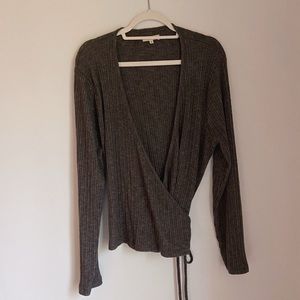 Madewell wrap sweater